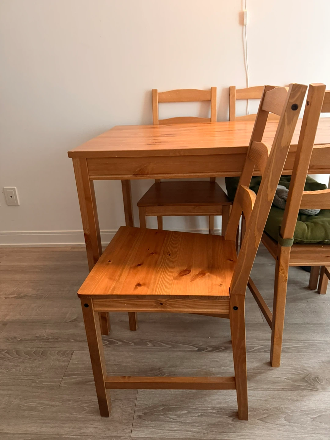 Wooden Dining Table and Chairs Set - photo 2