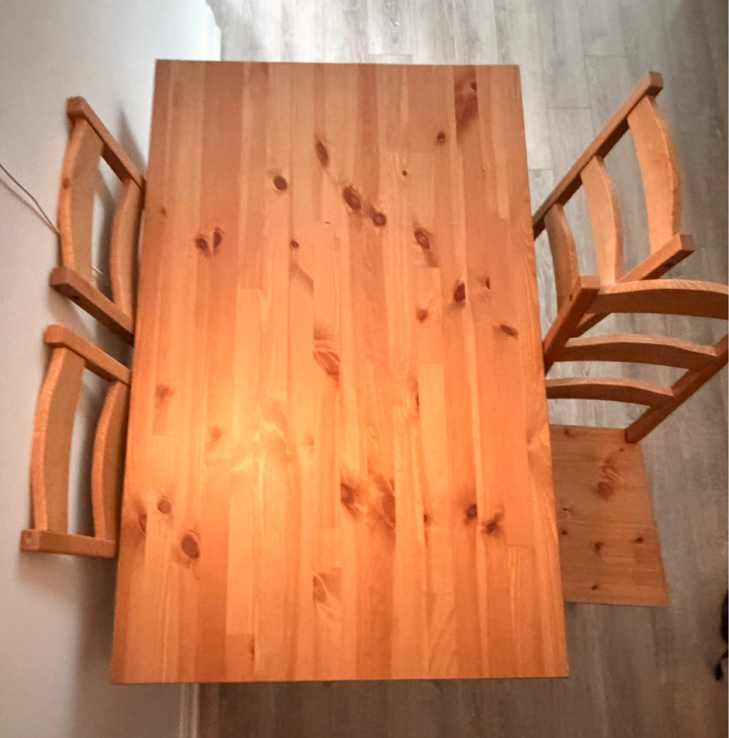 Wooden Dining Table and Chairs Set - photo 3