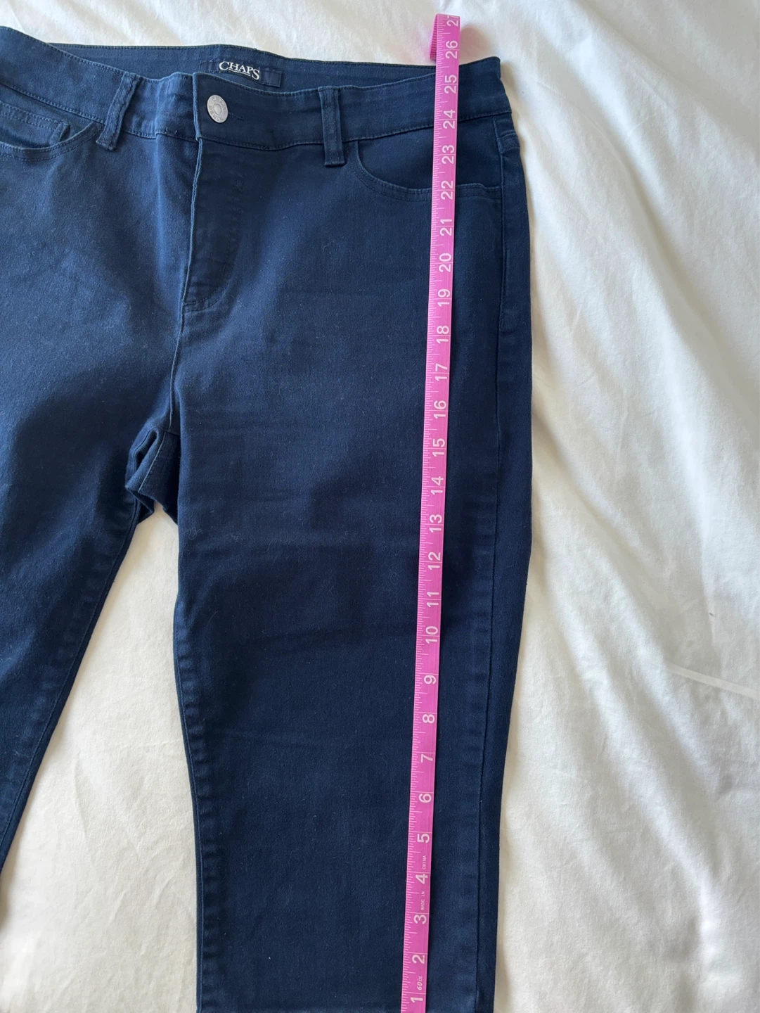 Chaps Women's Navy Blue Capri Pants Size 16 - photo 4