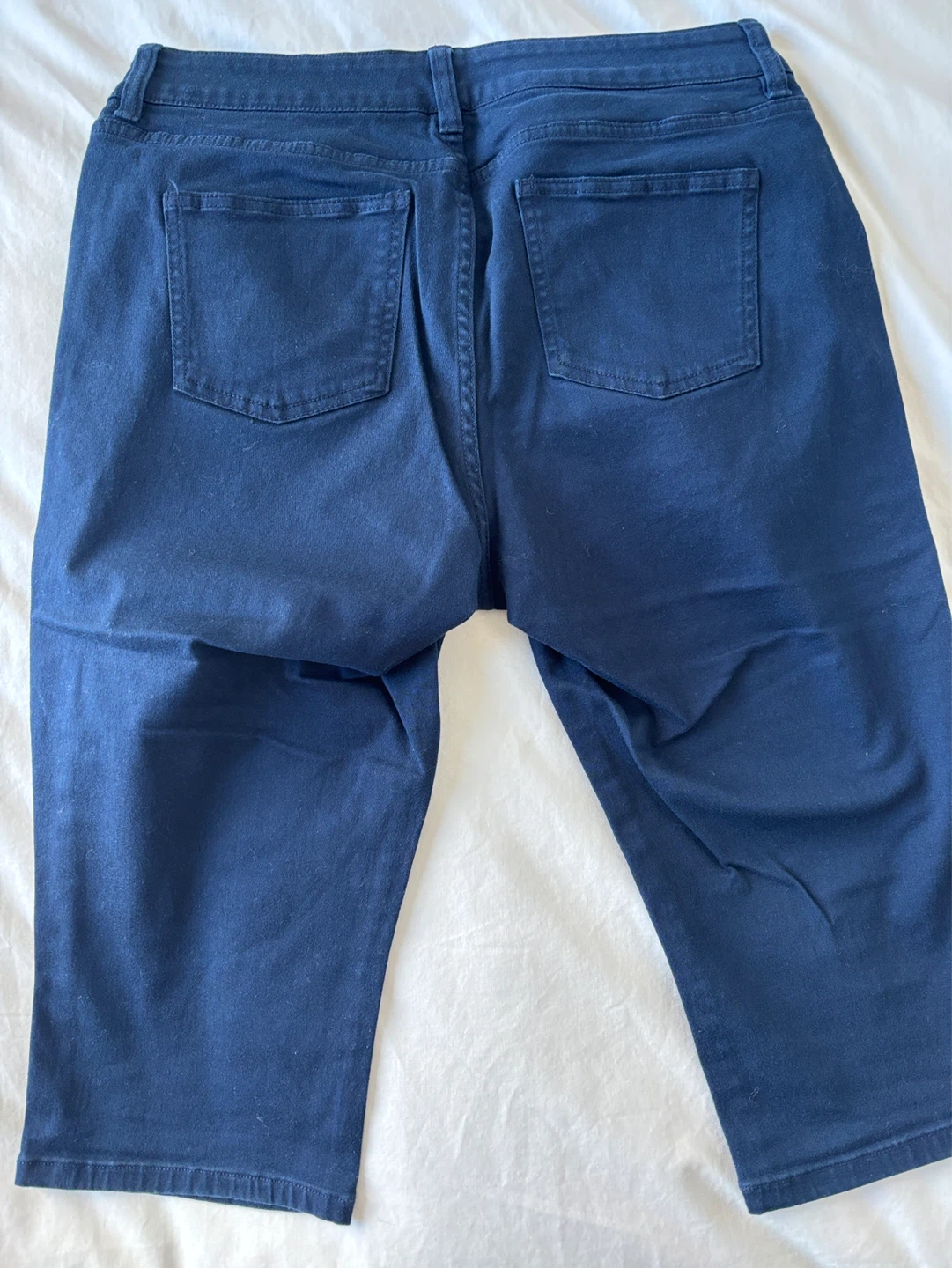 Chaps Women's Navy Blue Capri Pants Size 16 - photo 3