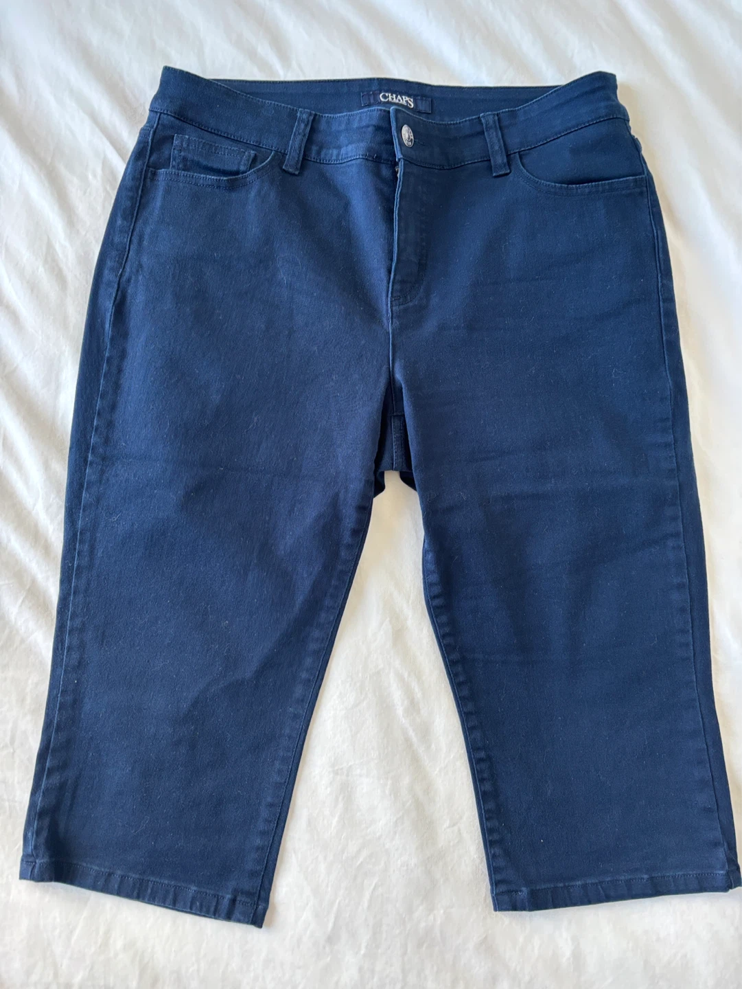 Chaps Women's Navy Blue Capri Pants Size 16