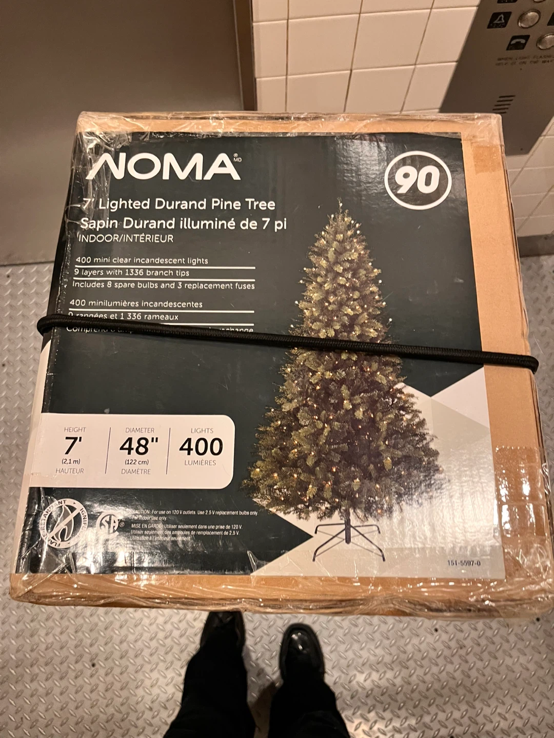 NOMA 7' Lighted Durand Pine Tree - photo 2