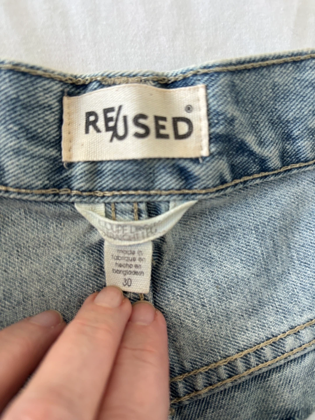 REUSED Women's Denim Shorts Size 30 - photo 5