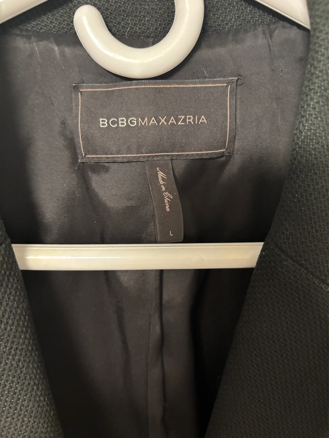 BCBGMAXAZRIA Women's Black Blazer Size L - photo 2