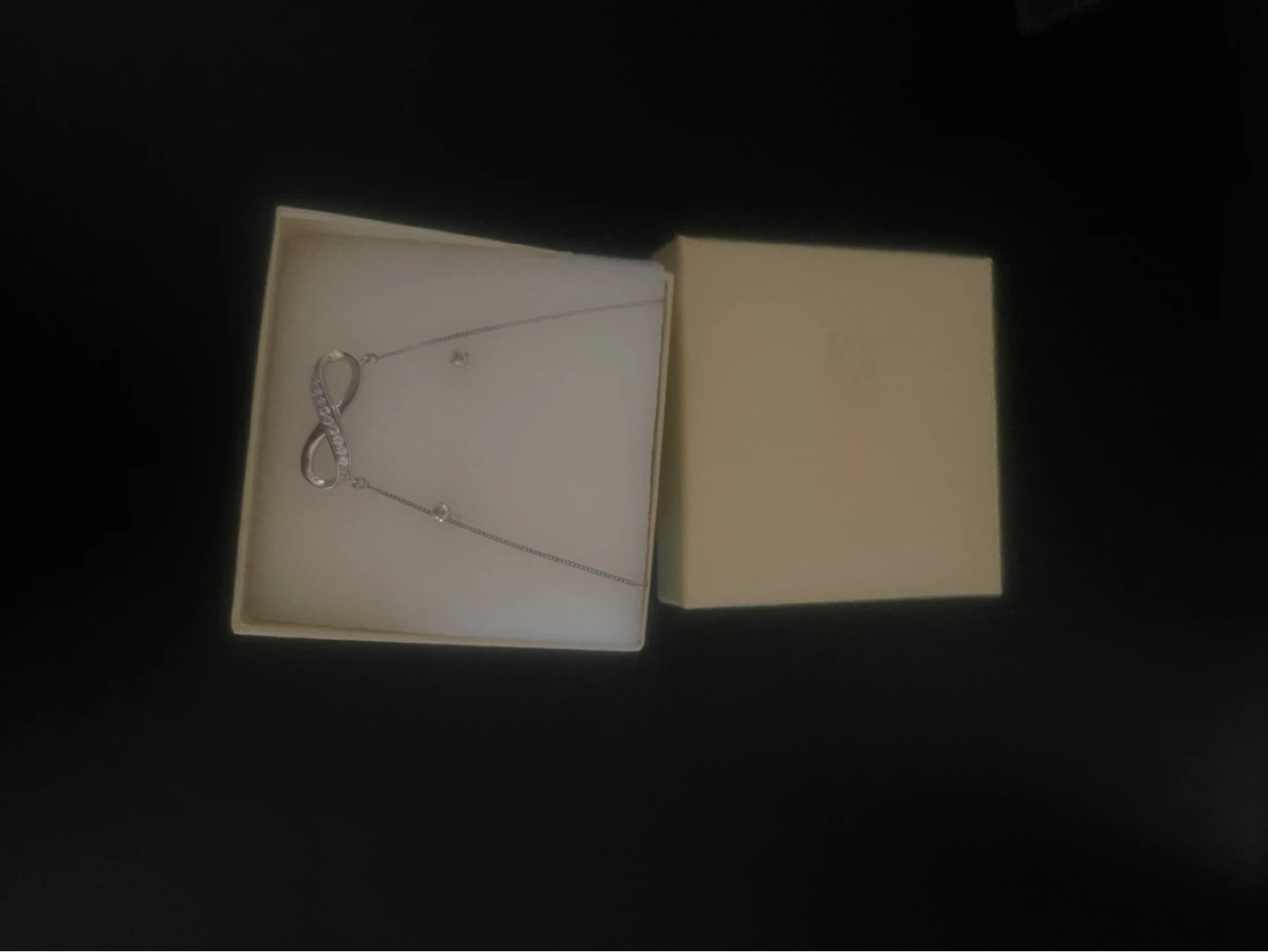 Charms Infinity Necklace with diamond studs - photo 2