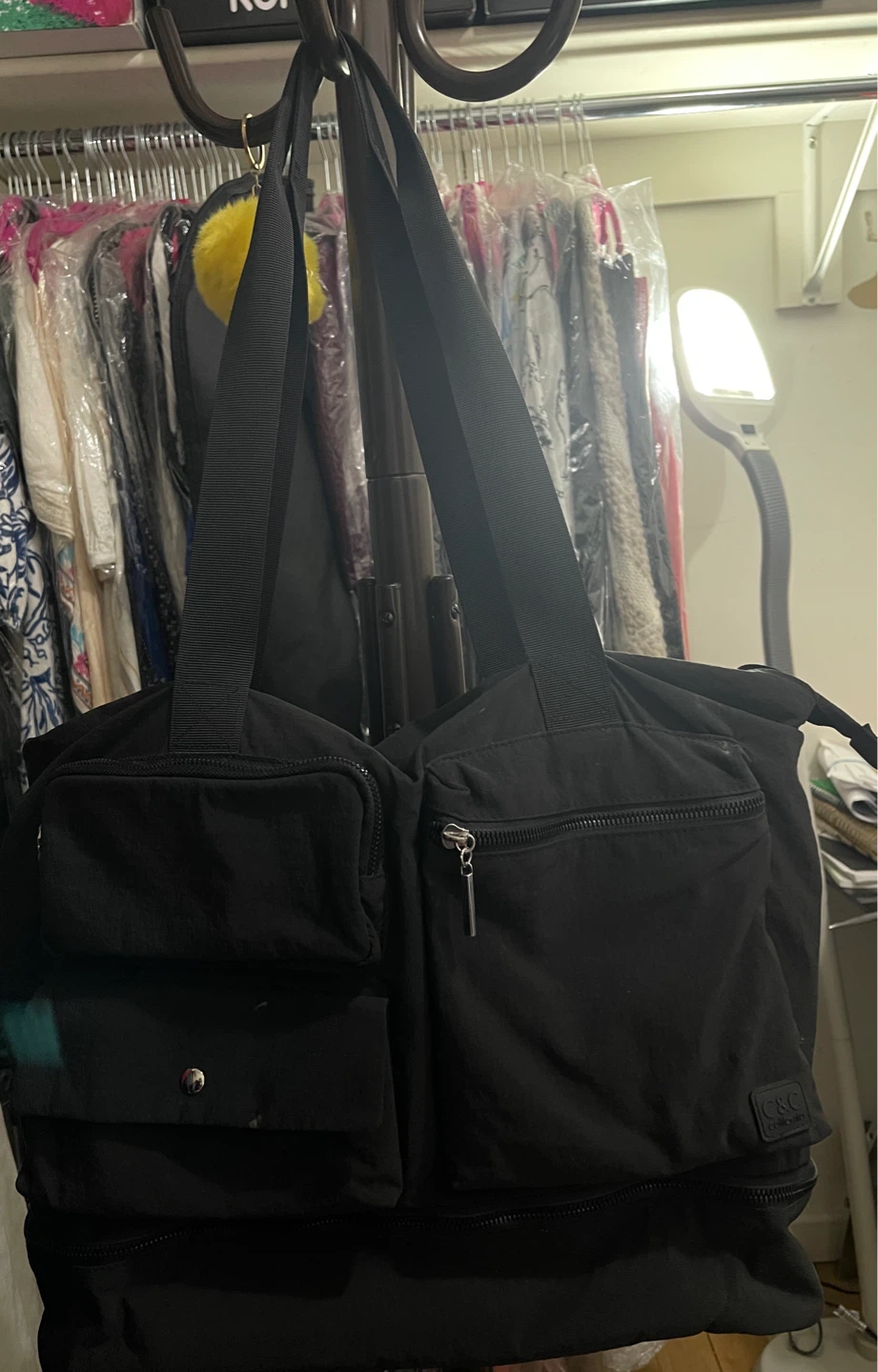 C&C California Black Canvas Duffle Bag - photo 2