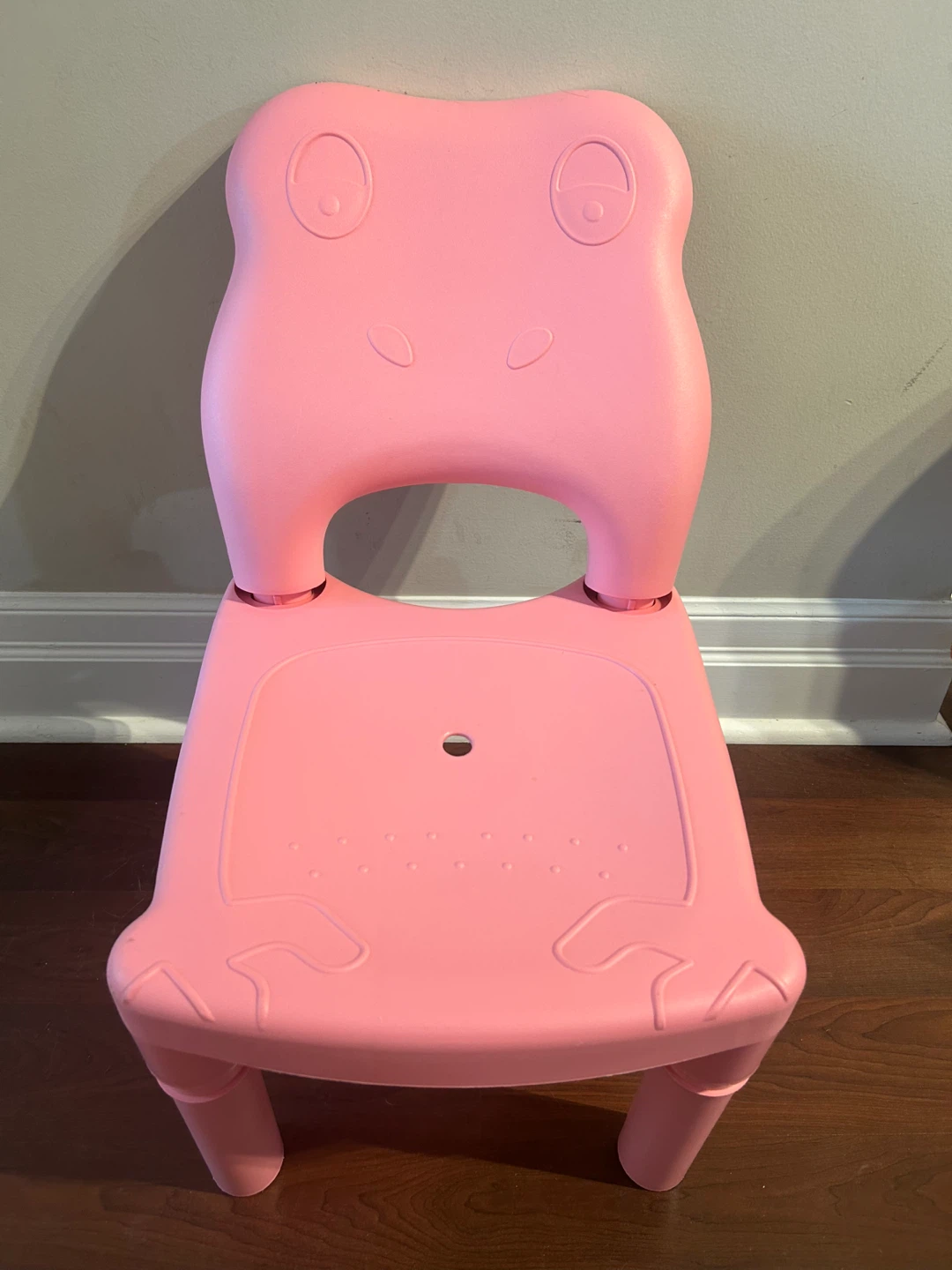 Pink Froggy Plastic Kids Chair for training wash hair