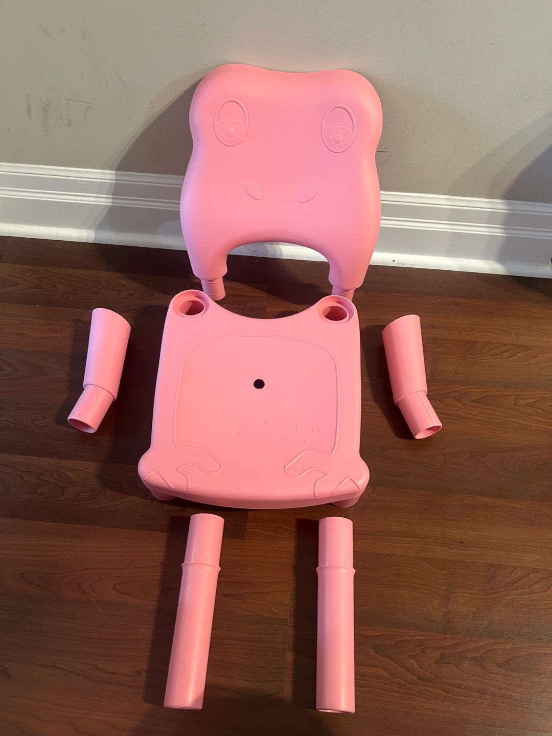 Pink Froggy Plastic Kids Chair for training wash hair - photo 2