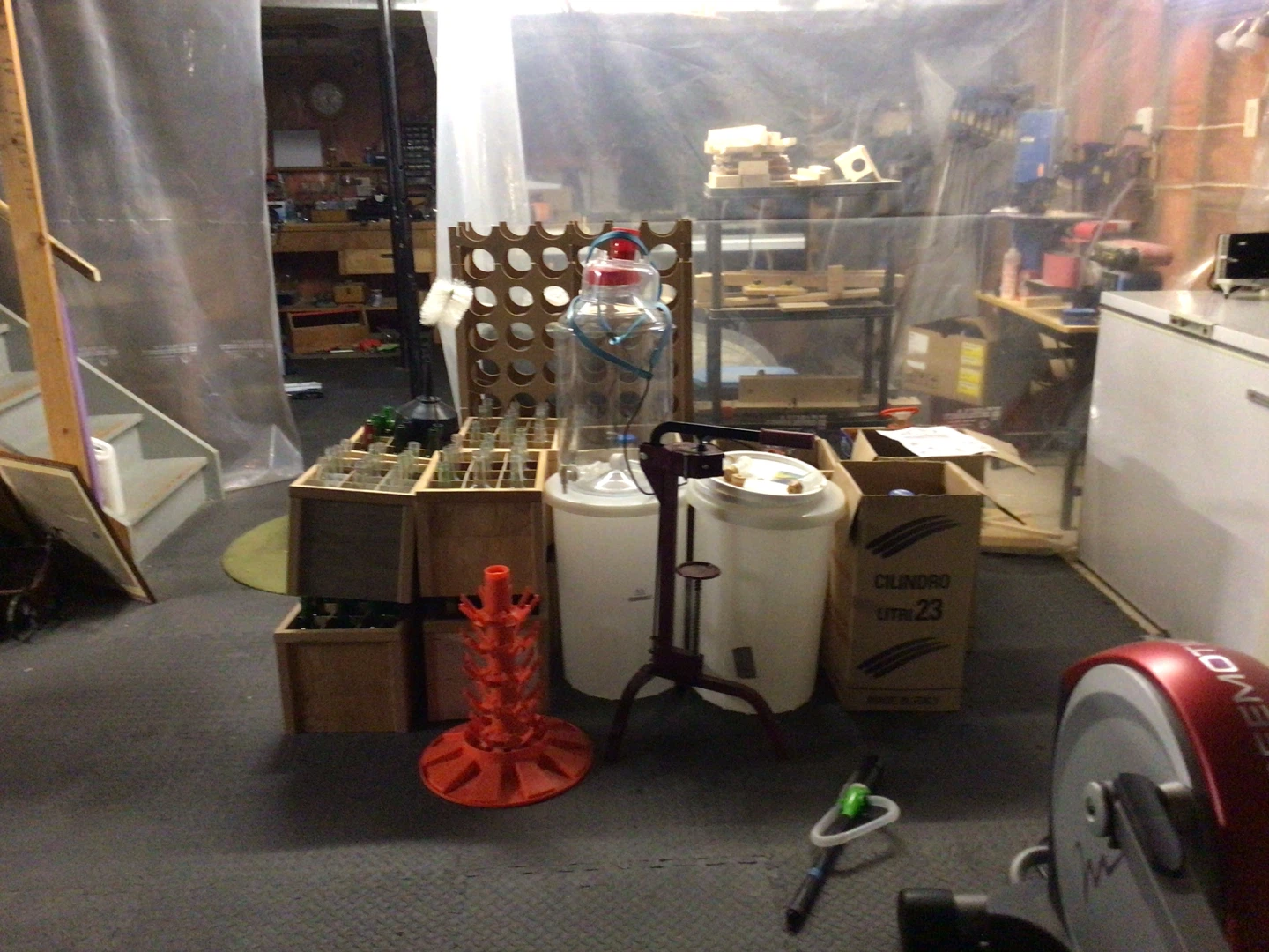 Carboy and winemaking equipment set