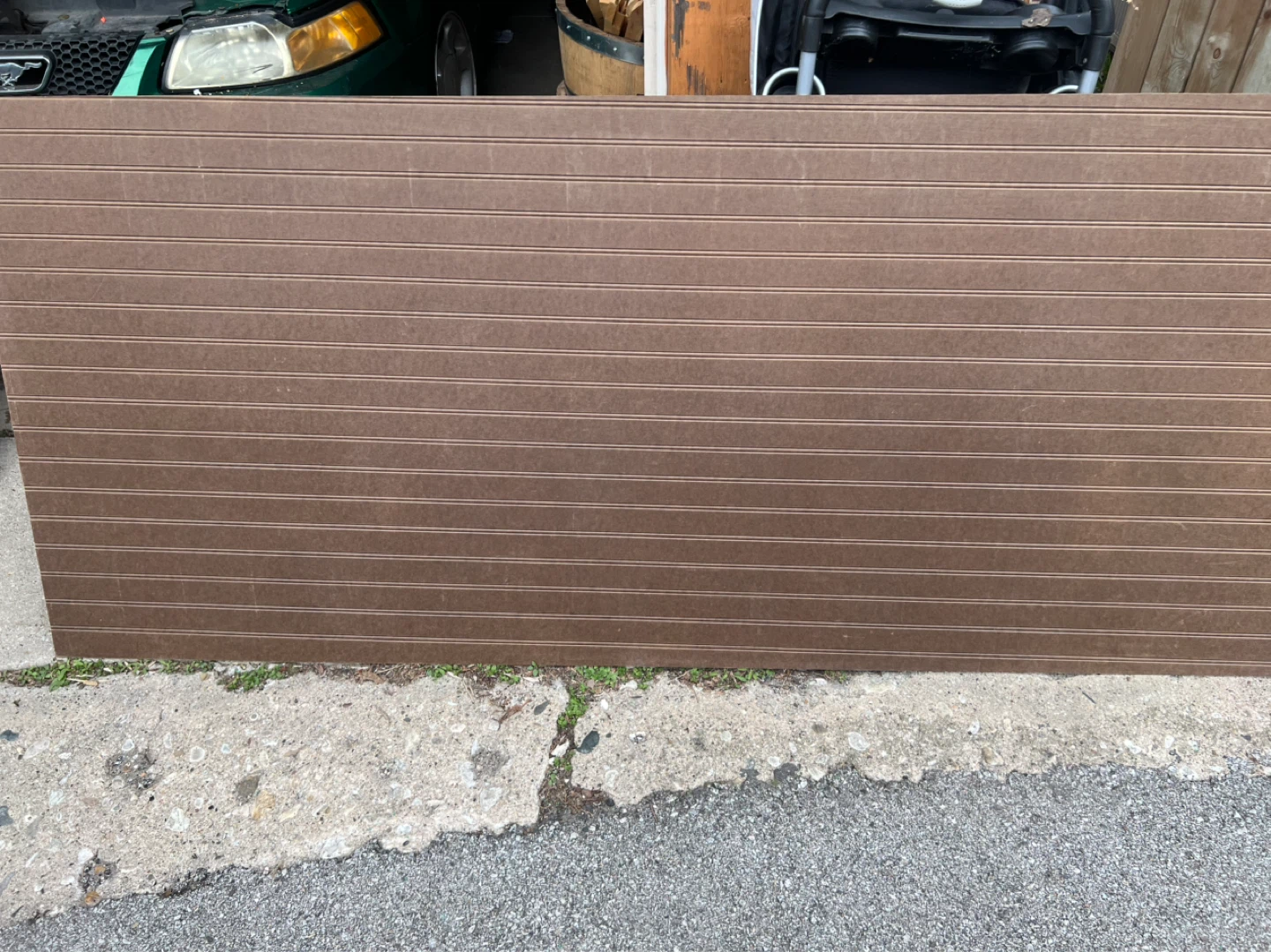 Brown Beadboard wood Panel