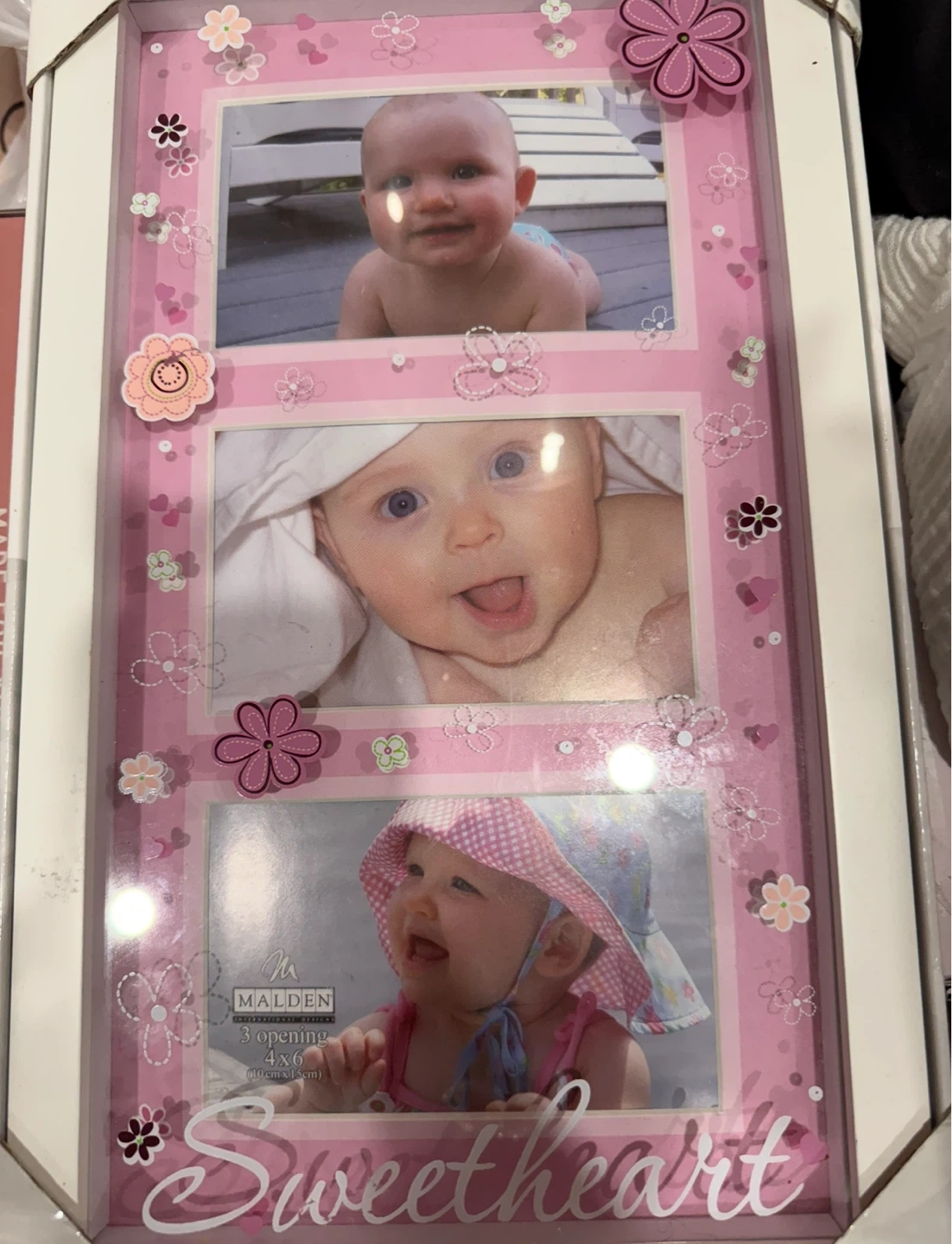 Malden Sweetheart 3 Opening 4x6 Photo Frame