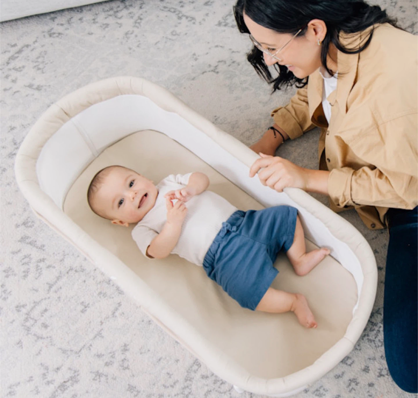 Snuggle Nest Organic Portable Bassinet - photo 3