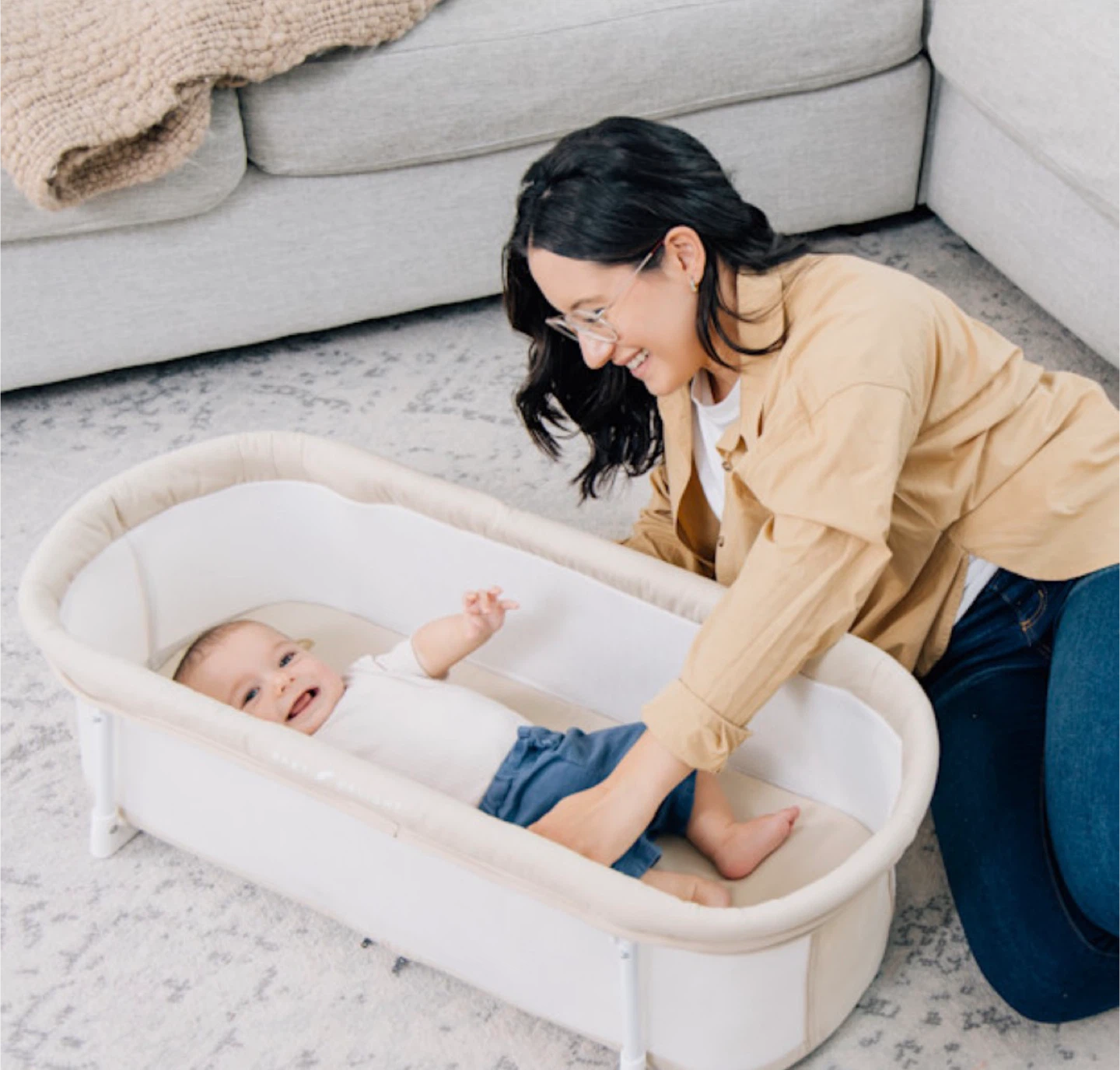 Snuggle Nest Organic Portable Bassinet