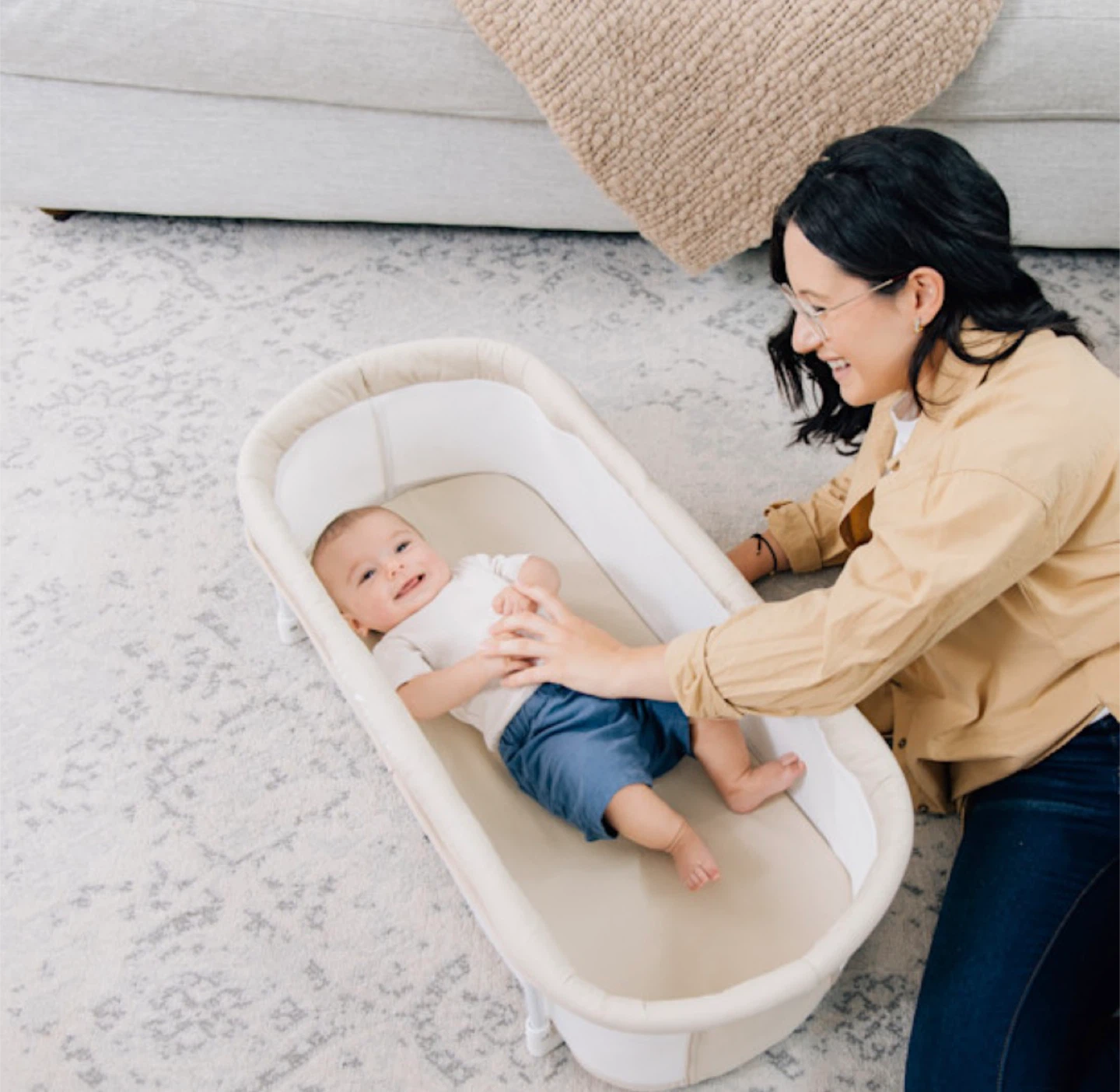Snuggle Nest Organic Portable Bassinet - photo 4