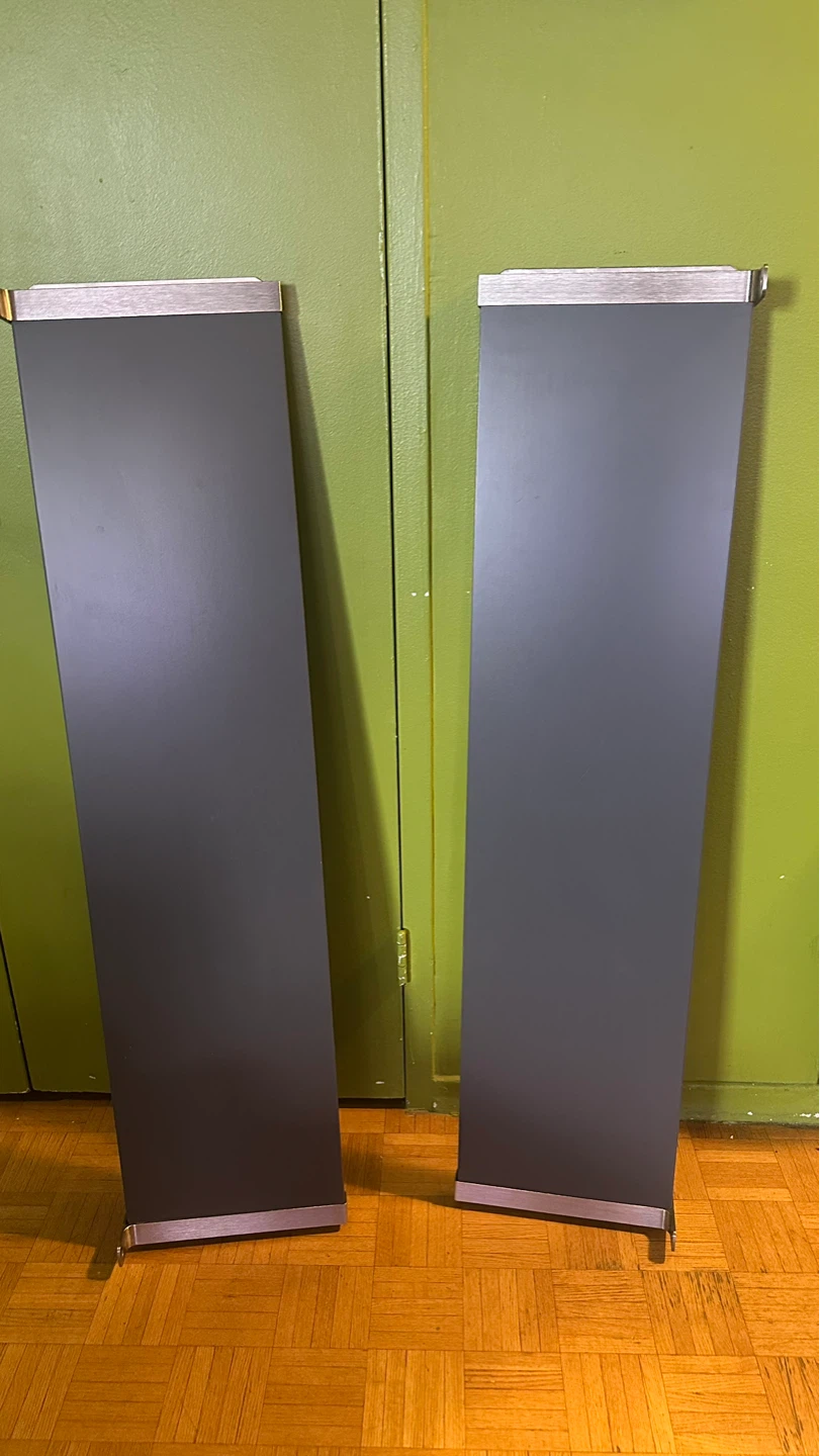 2 Grey IKEA shelves