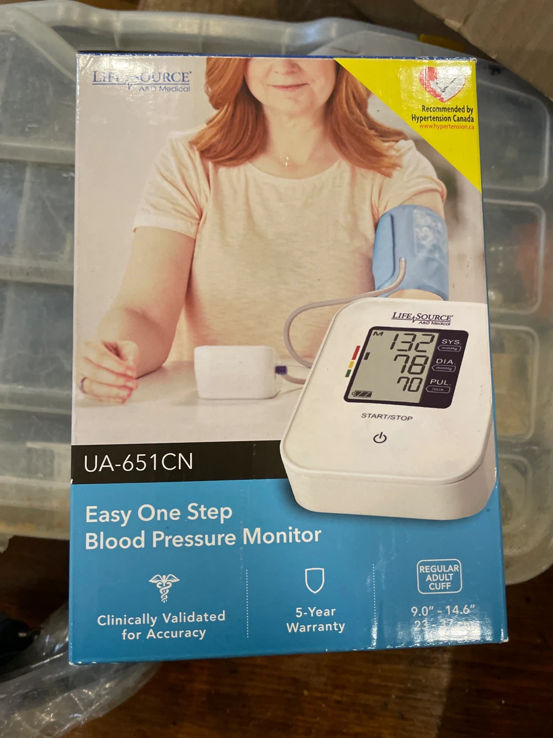 Life Source UA-651CN Easy One Step Blood Pressure Monitor
