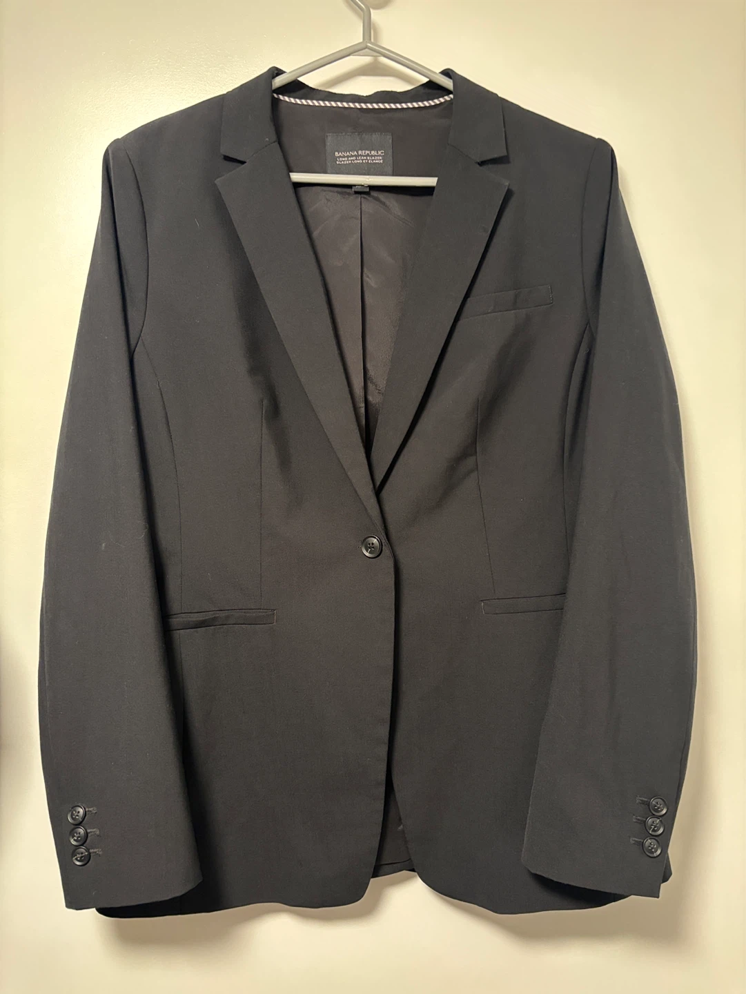 Banana Republic Black Long and Lean Blazer