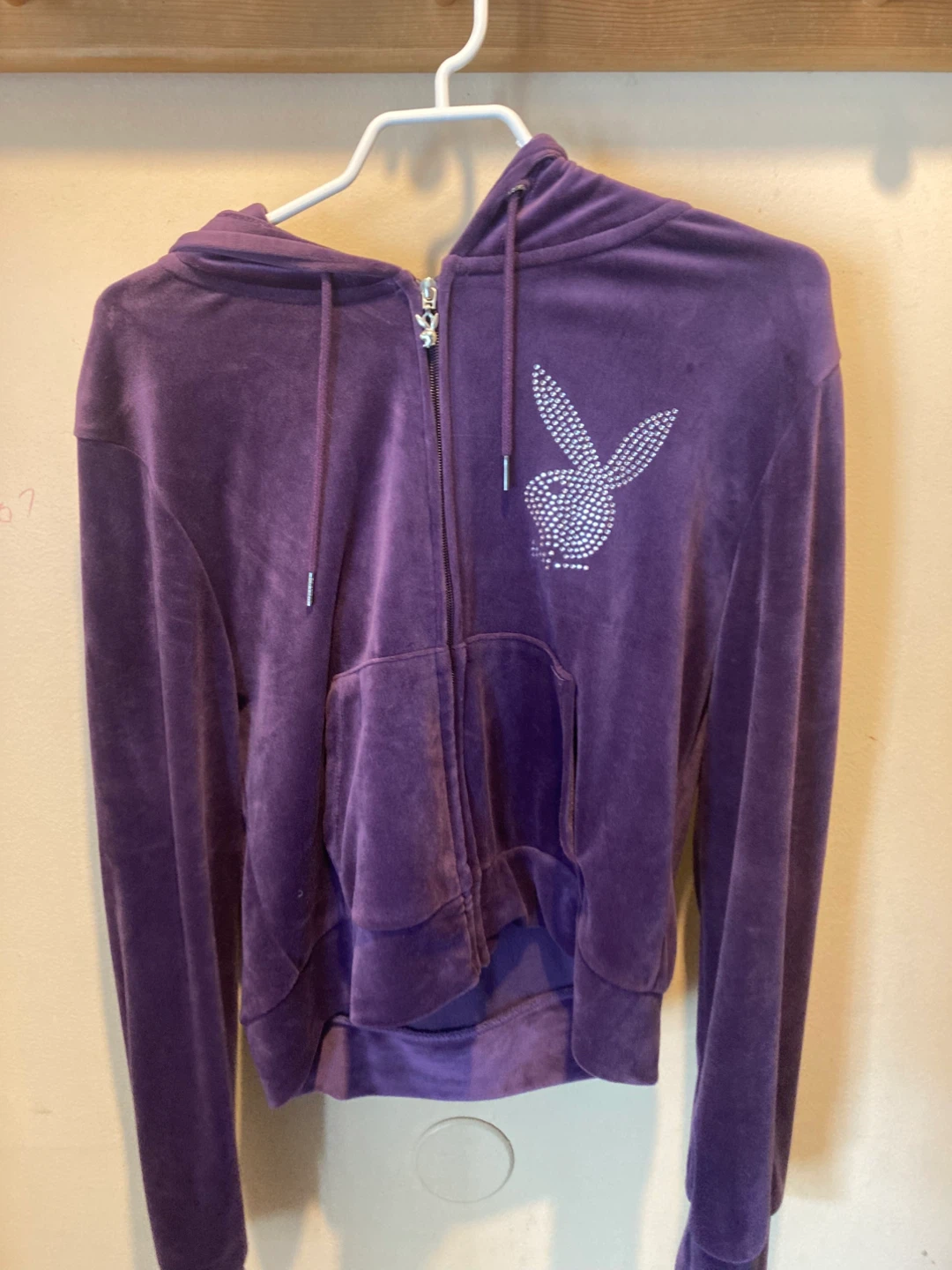 Purple Playboy Velvet tracksuit
