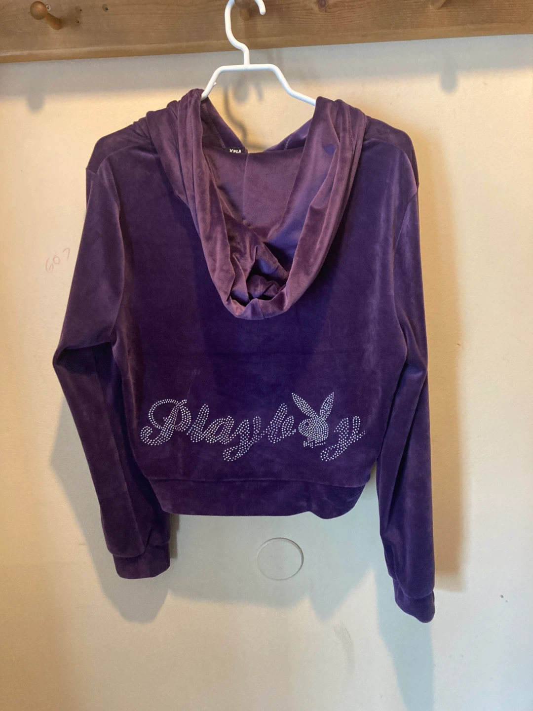 Purple Playboy Velvet tracksuit - photo 2