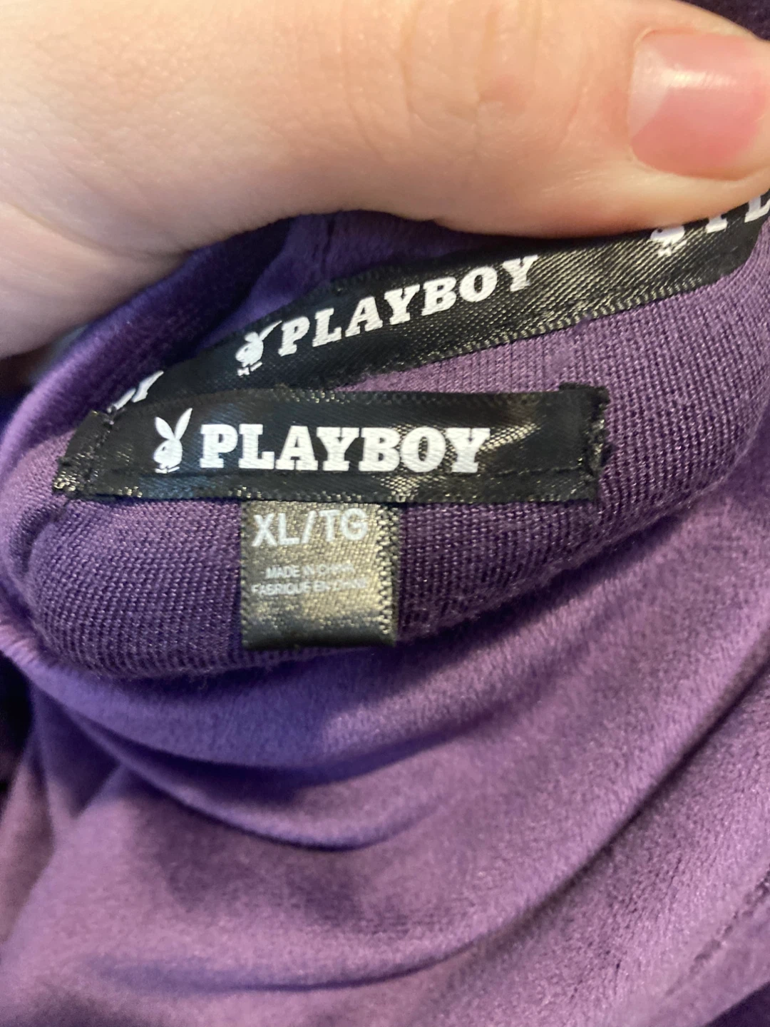 Purple Playboy Velvet tracksuit - photo 3