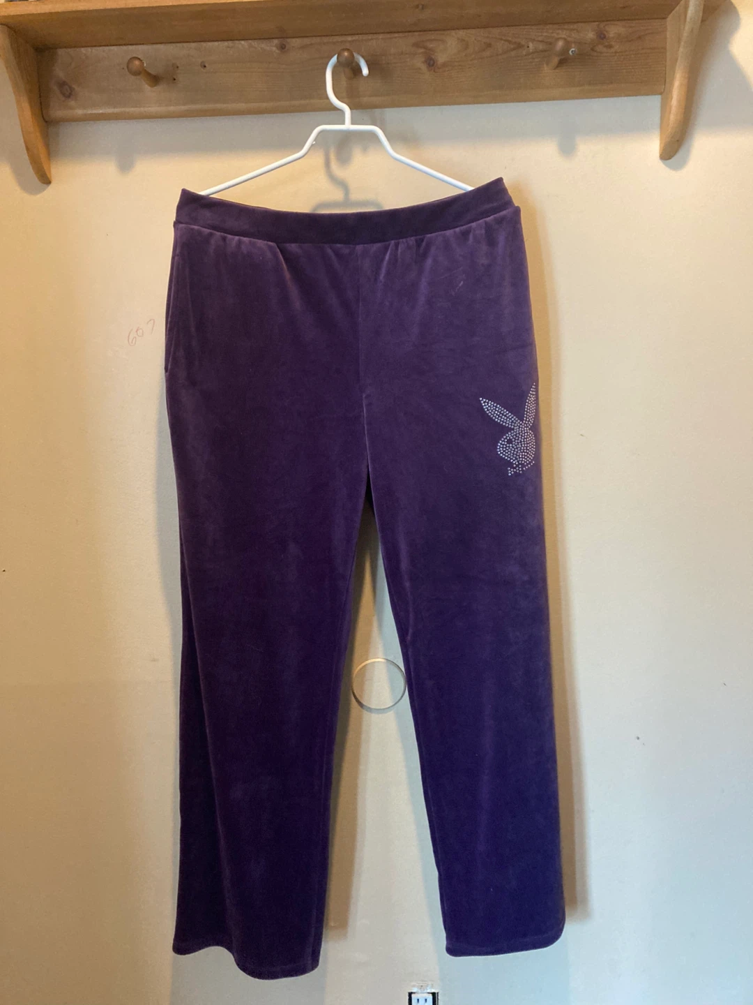 Purple Playboy Velvet tracksuit - photo 4