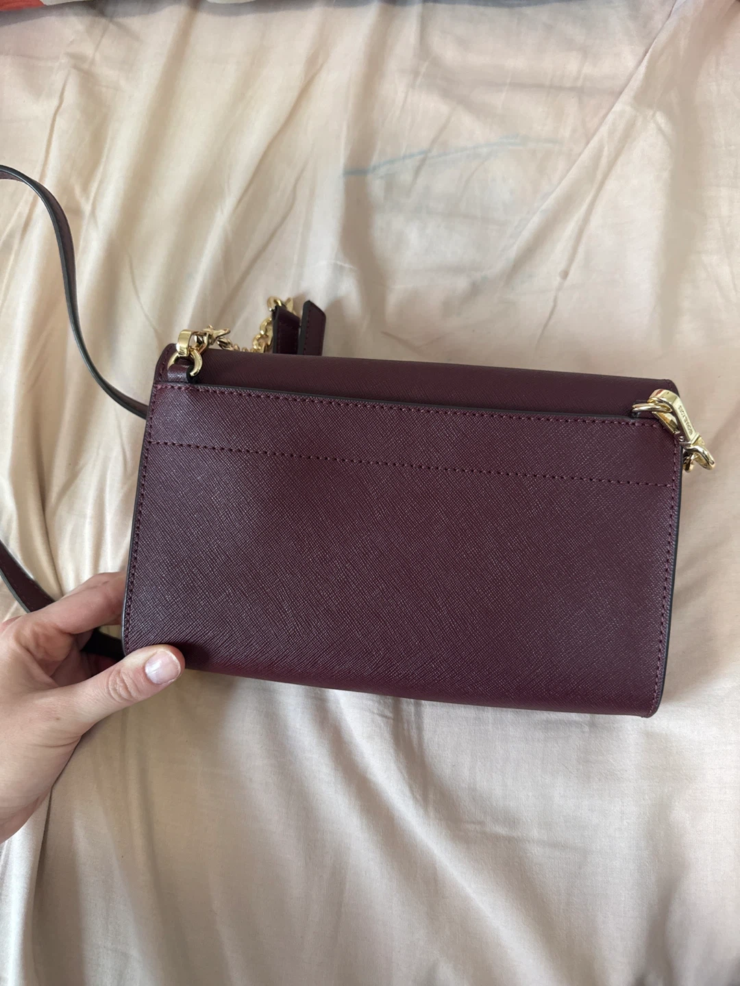 Michael Kors Burgundy Leather Crossbody Bag - photo 3