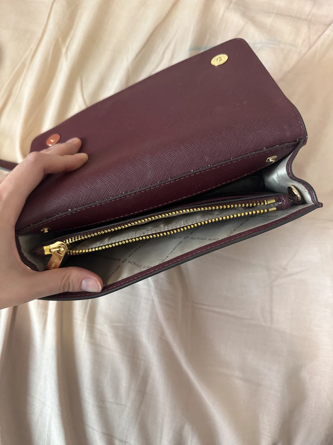Michael Kors Burgundy Leather Crossbody Bag - photo 2