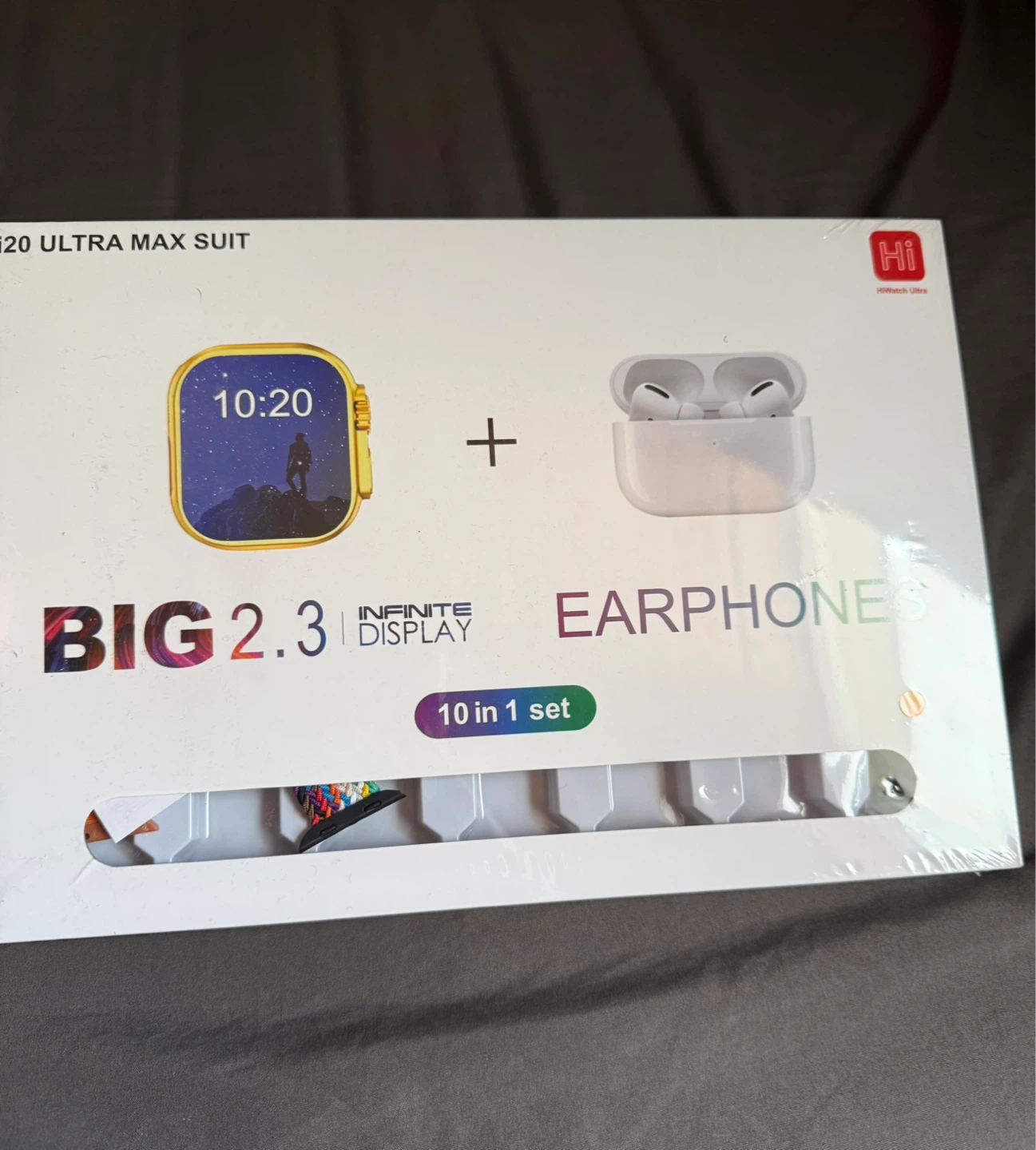 HIWatch Ultra Smartwatch and Earphones 10-in-1 Set