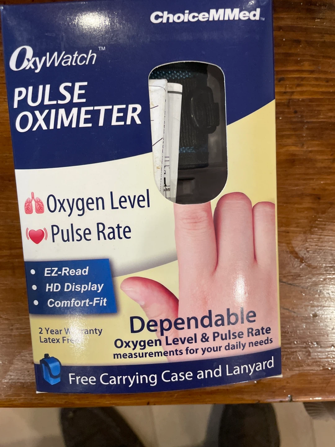 OxyWatch Pulse Oximeter with Carrying Case