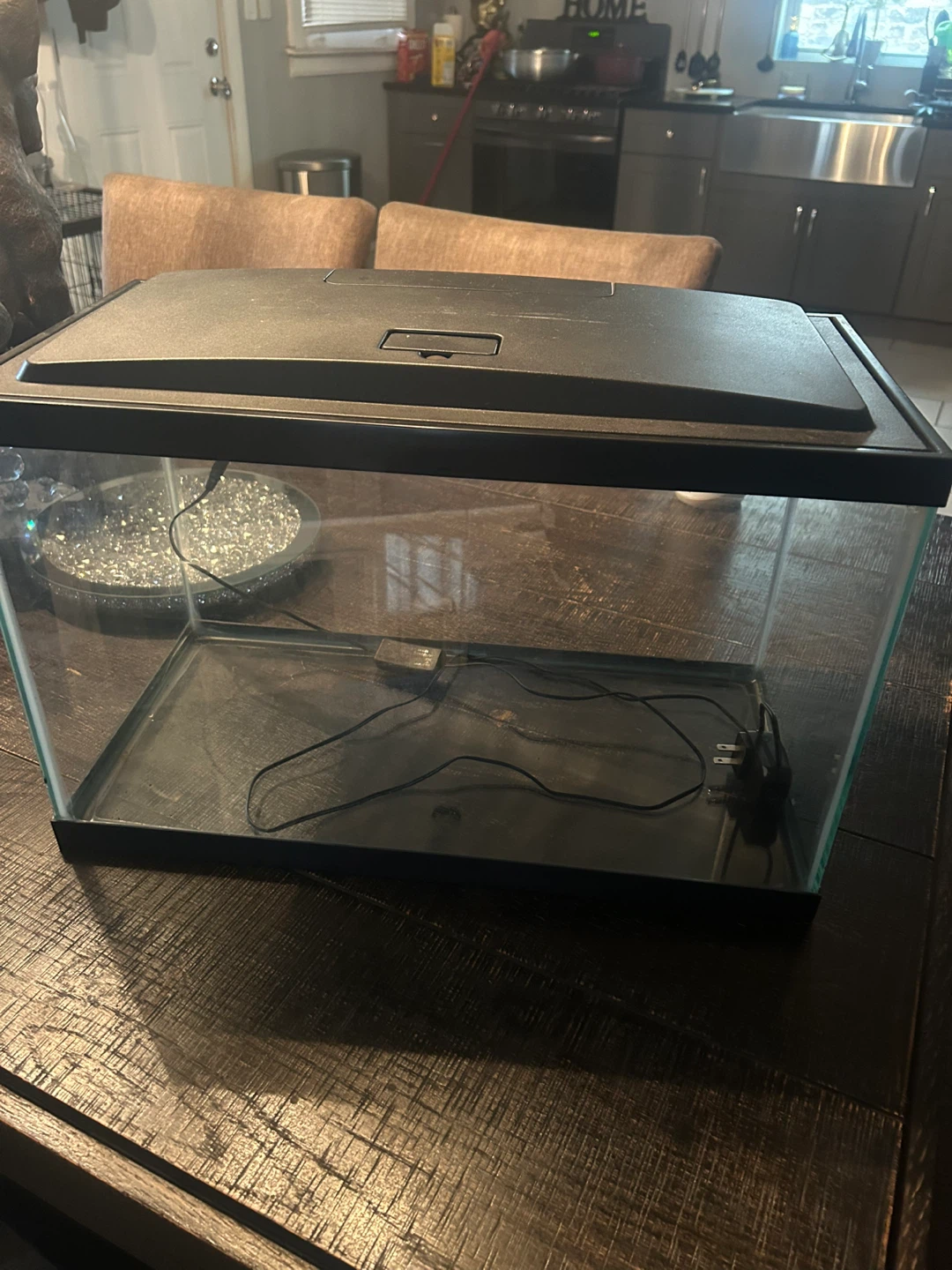 Aquarium Fish Tank with Lid and Light