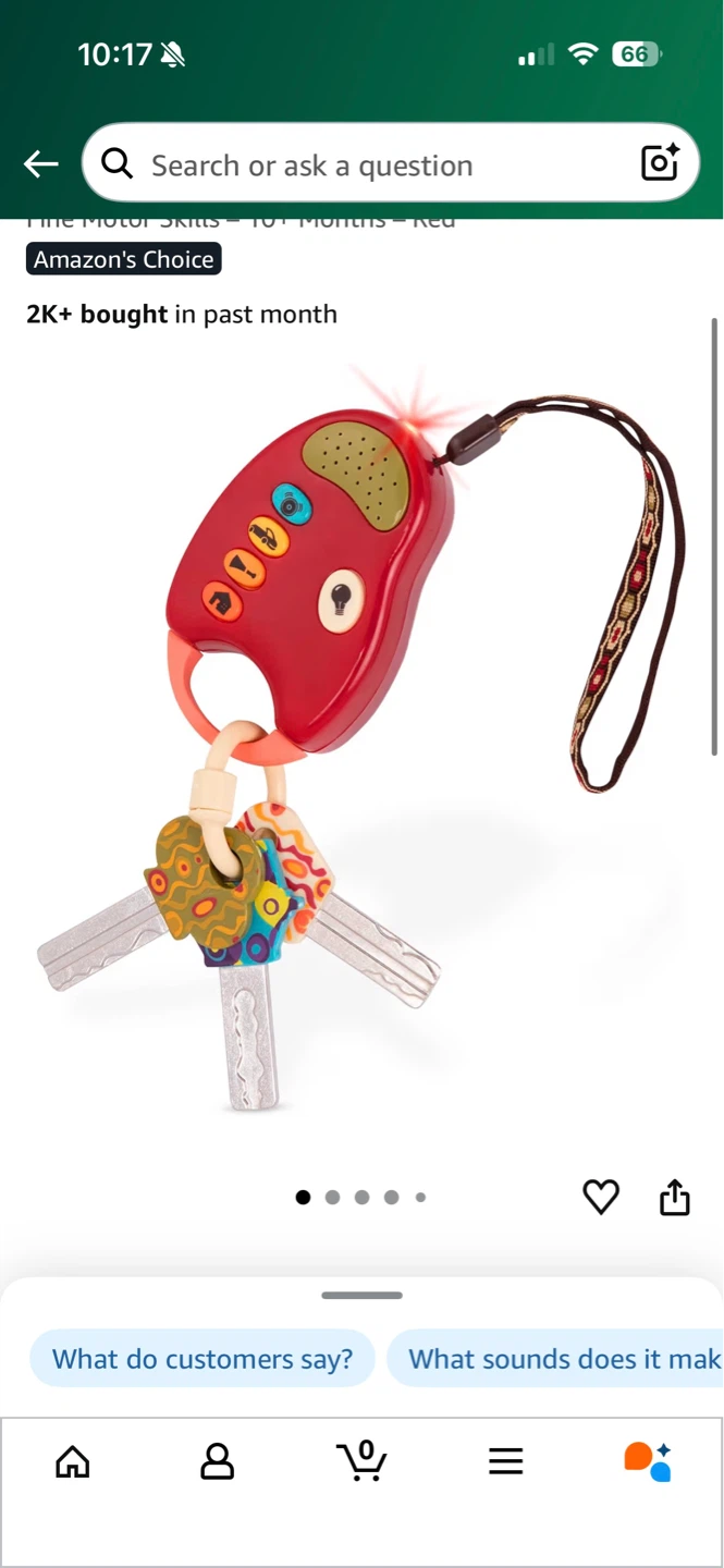 Baby Toy Car Keys Set
