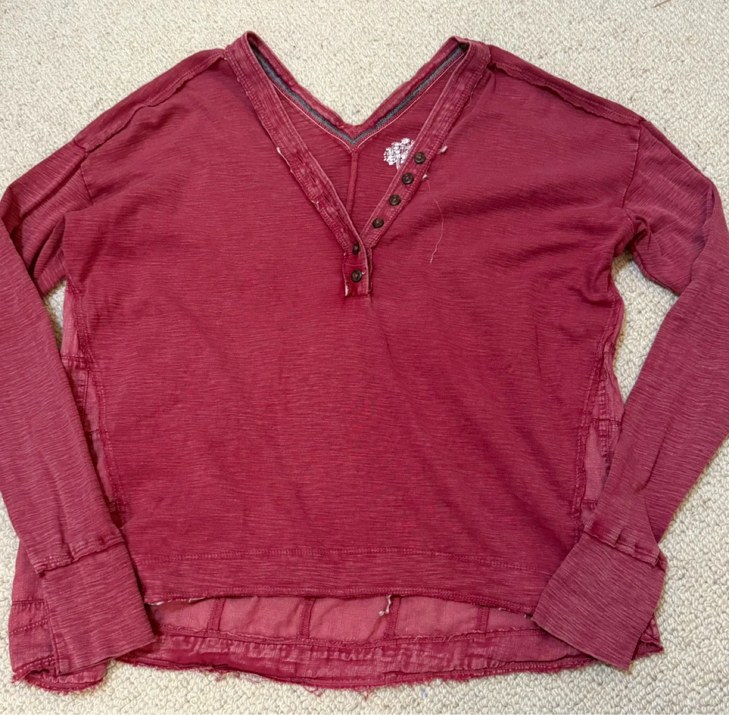 PILCRO V-Neck Henley Top Size S - photo 2