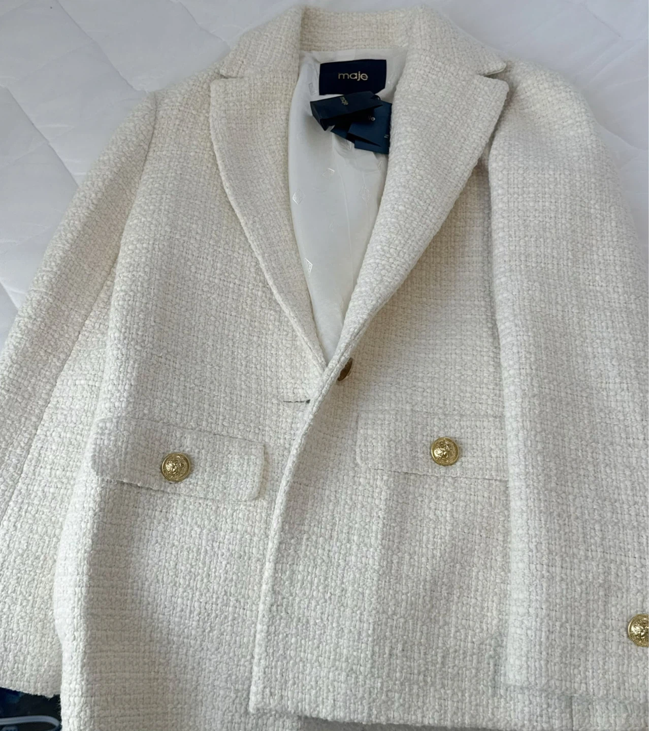 NEW Maje Tweed Blazer - photo 2