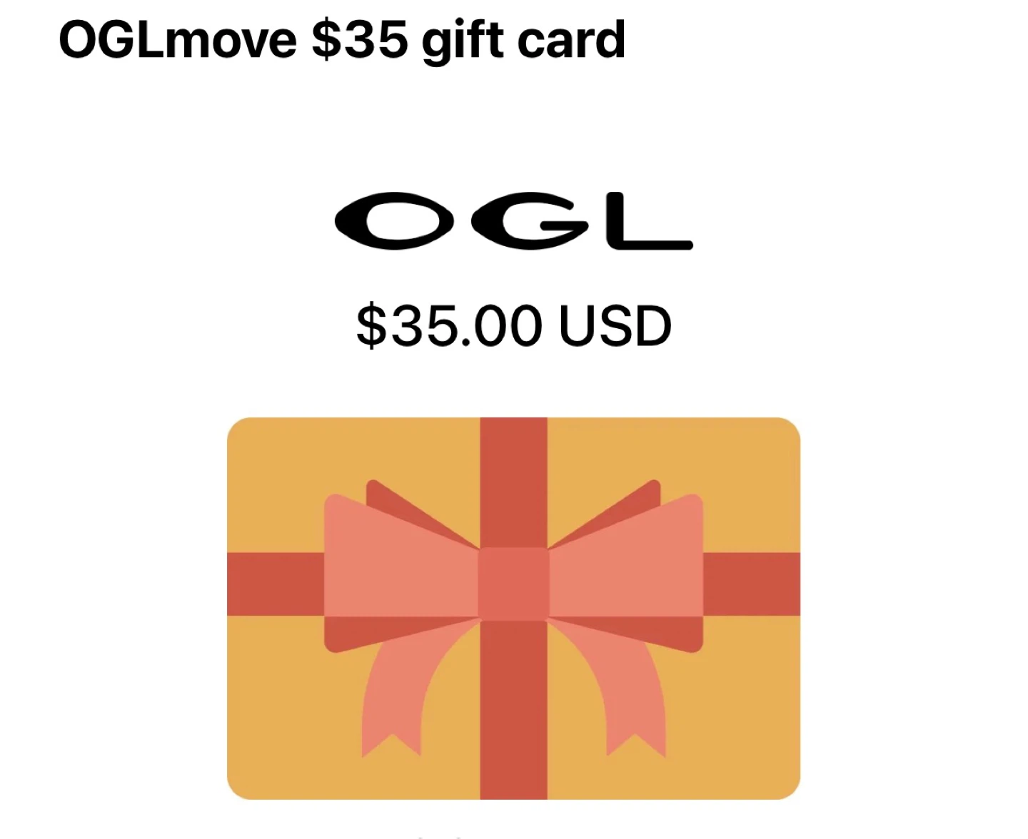 OGL USD $35 Gift Card