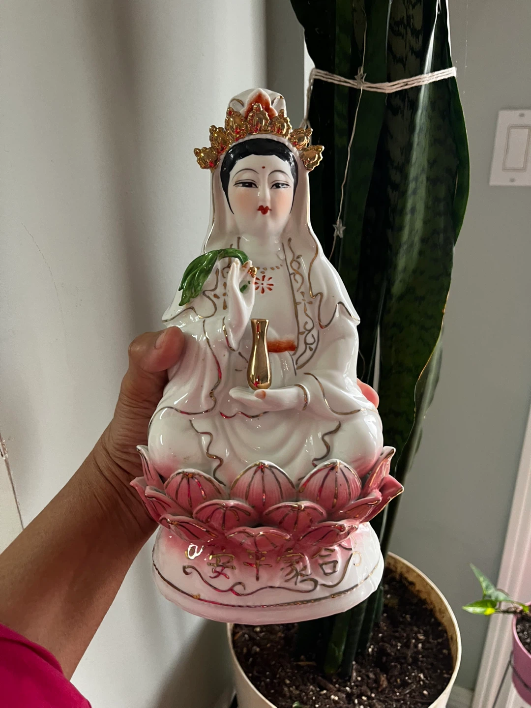 30cm Ceramic Guanyin Bodhisattva Buddha Statue