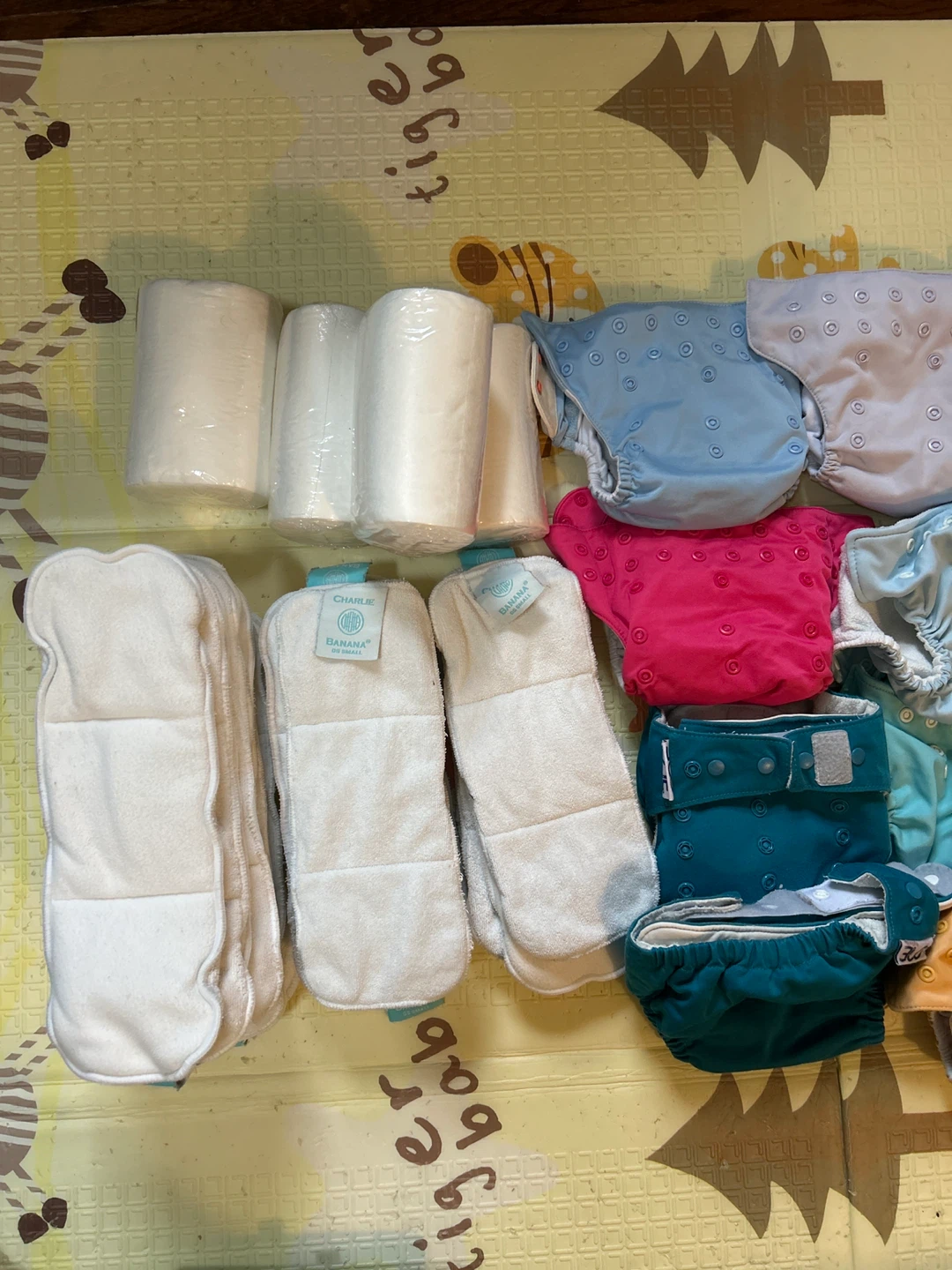 Bundle of Reusable Cloth Diapers and Inserts - photo 2