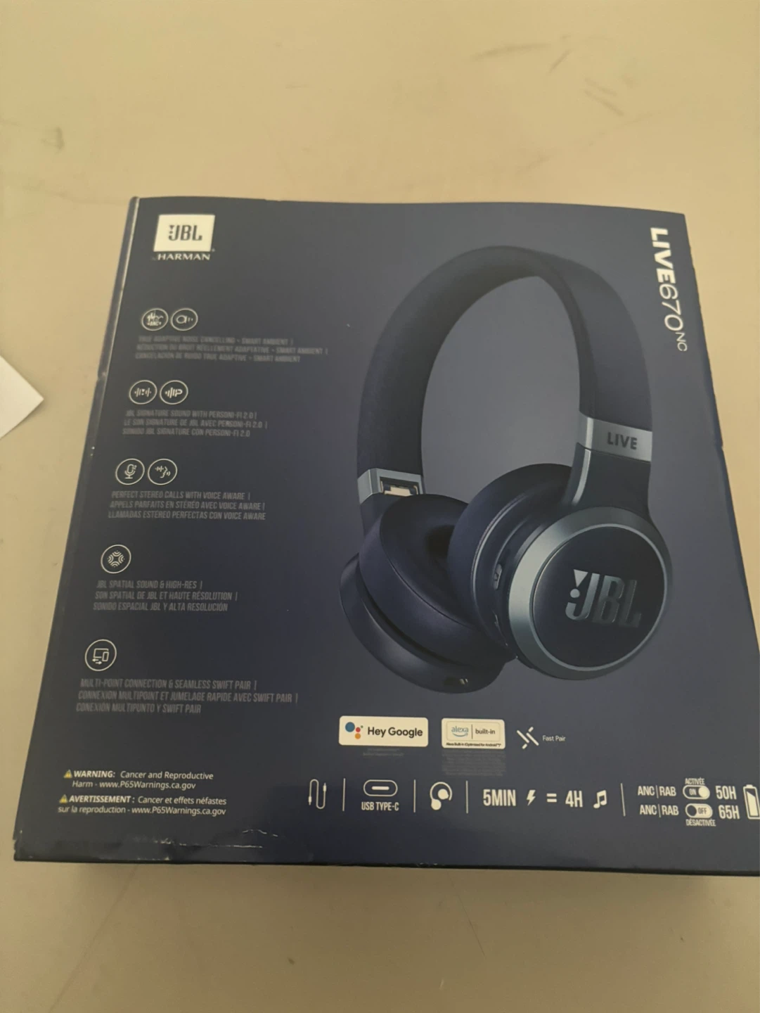 JBL LIVE670NC Wireless On-Ear Headphones - photo 2