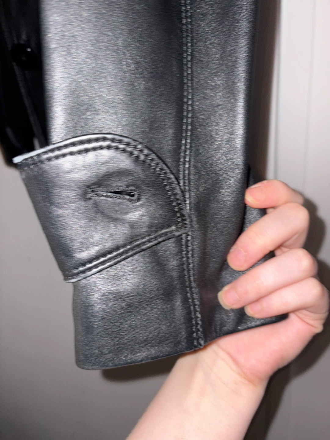 Aritzia Black Leather Jacket - photo 2