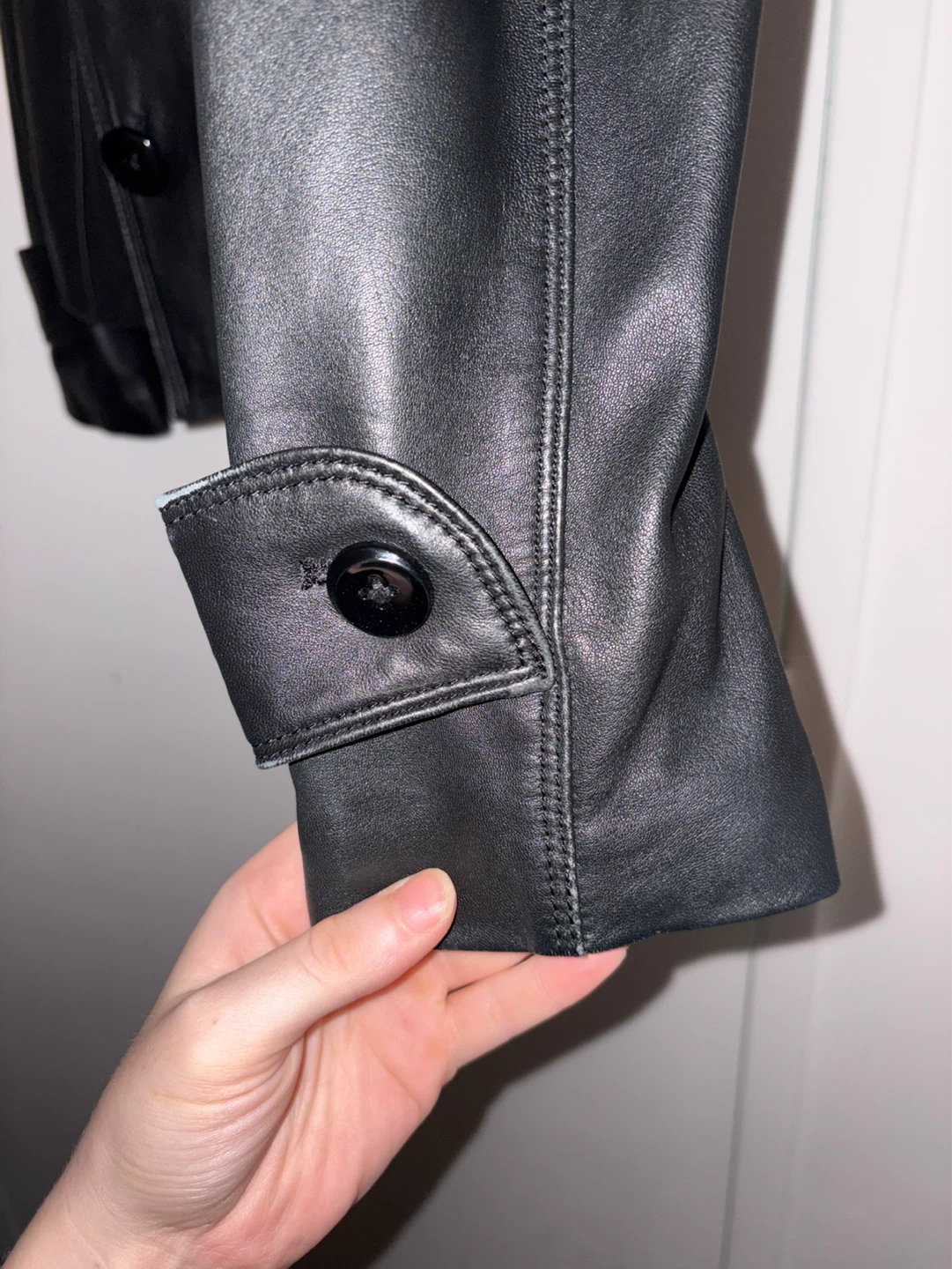 Aritzia Black Leather Jacket - photo 3