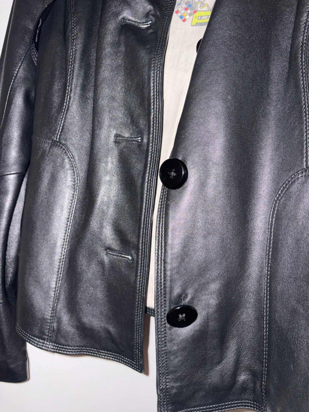 Aritzia Black Leather Jacket - photo 4