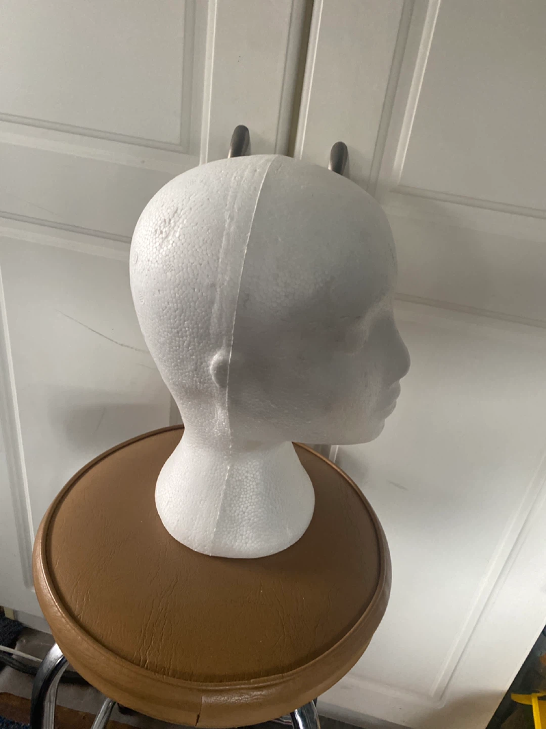 White Styrofoam Mannequin Head - photo 2