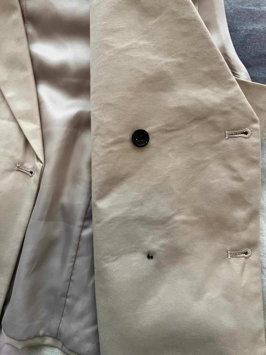 Tan Double-Breasted Vest - photo 3