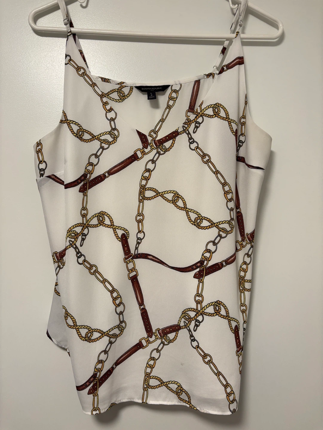 Banana Republic Chain Print Camisole Top Size L