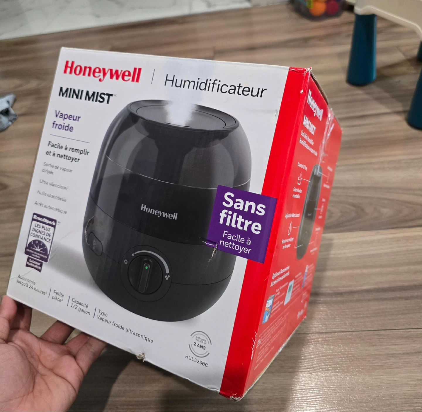 Honeywell Mini Mist Ultrasonic Humidifier - photo 2