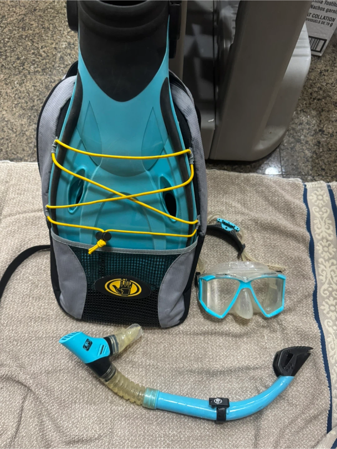 Snorkel Set with Fins and Carey bag - photo 2