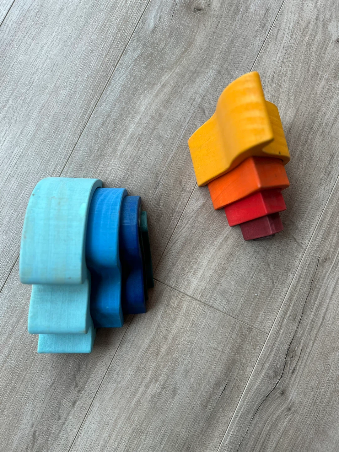 Wooden Stacking Toys - Flame and Wave Sets - photo 3
