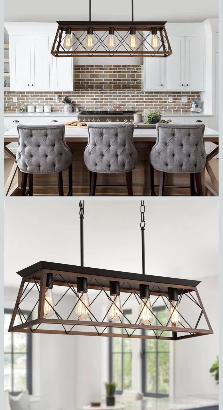 Farmhouse Chandelier 5-Light Pendant Light