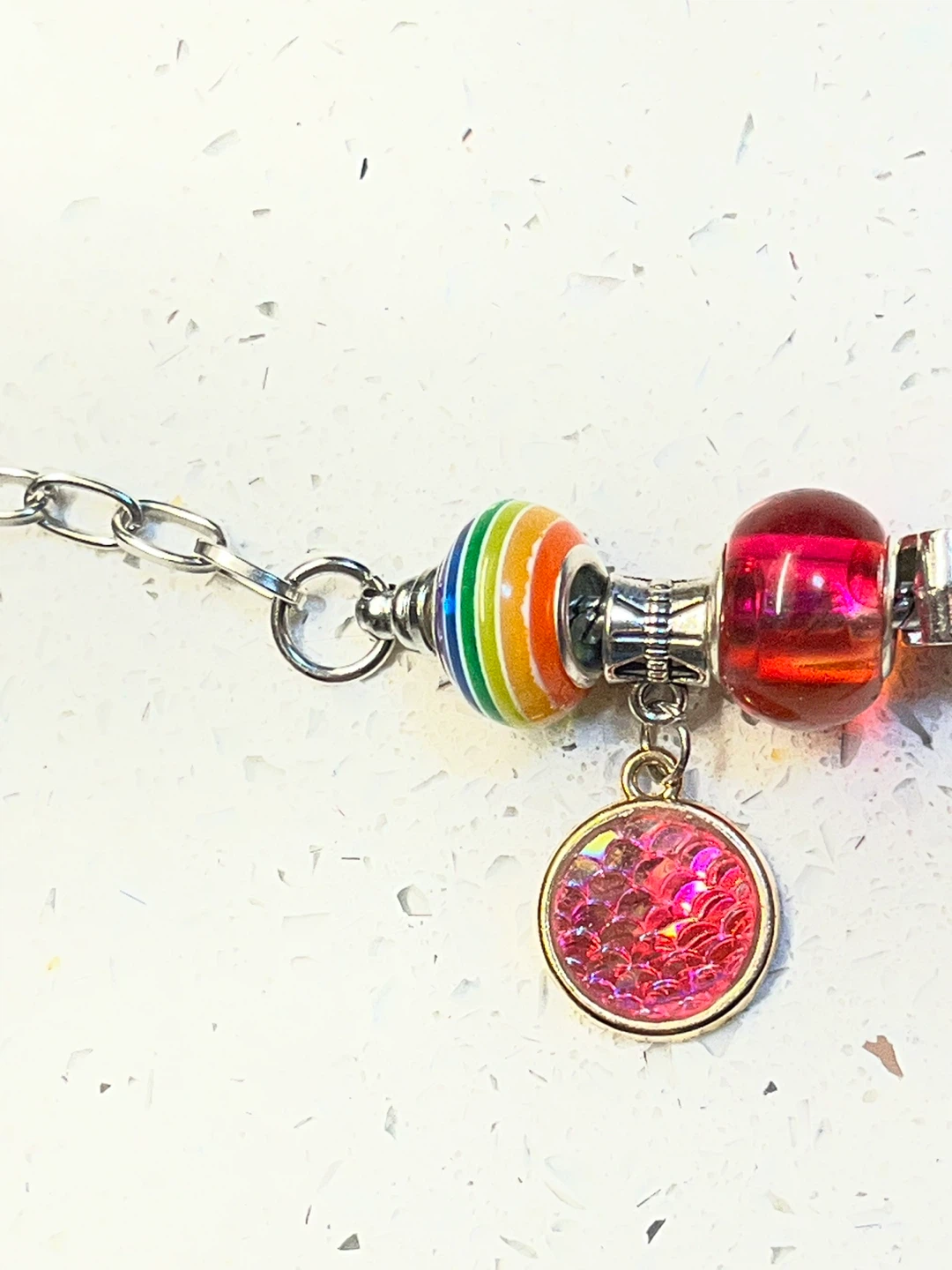 Unicorn & Rainbow Charm Bracelet length is 9 inches - photo 5