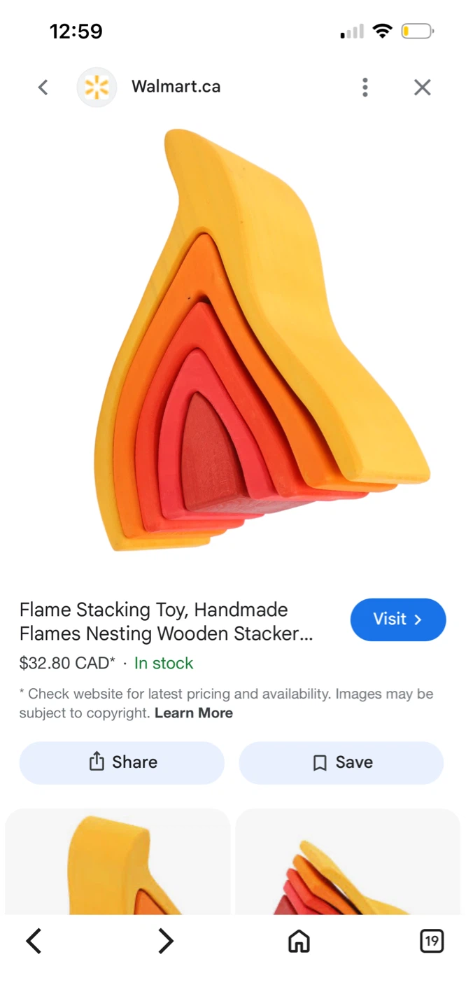 Wooden Stacking Toys - Flame and Wave Sets - photo 5