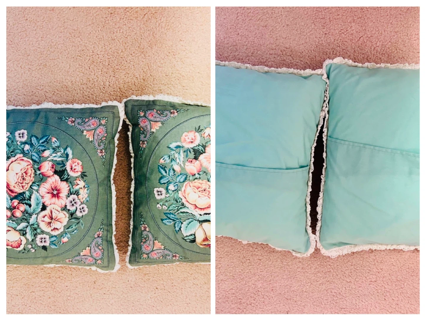 2 NEW ROMANTIC CUSHIONS Pillows - photo 2
